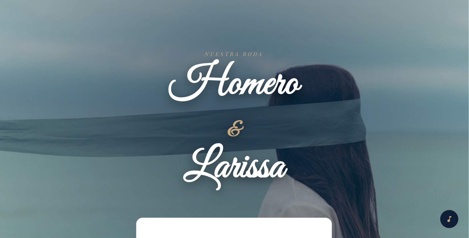 Captura de pantalla de Invitacion de boda digital.